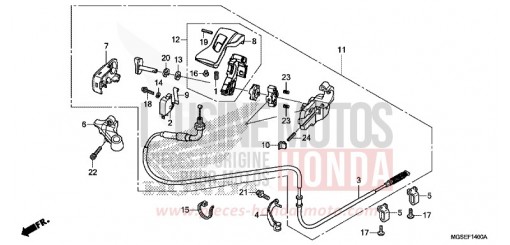 PARKING BRAKE LEVER NC700SDD de 2013